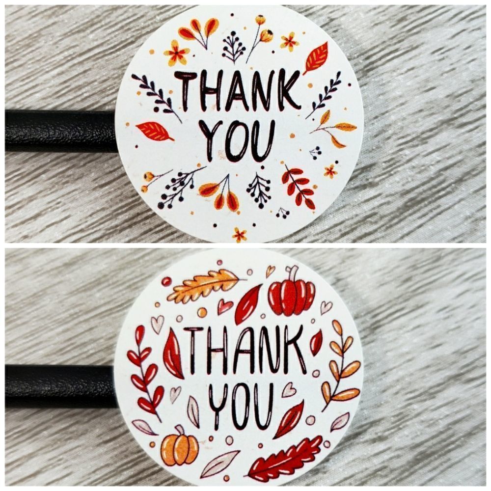 8/$20 100ct Thank You Stickers Round 1" Labels